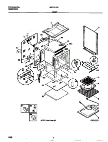 03 - Body parts for Frigidaire Range MEF350SBWE from AppliancePartsPros.com