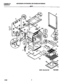 03 - Body parts for Frigidaire Range MEF355BGDB from AppliancePartsPros.com