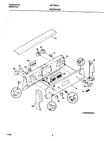 02 - Backguard parts for Frigidaire Range MEF355CGB5 from AppliancePartsPros.com