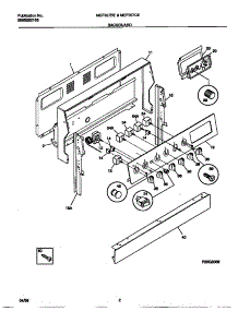 02 - Backguard parts for Frigidaire Range MEF357CESA from AppliancePartsPros.com
