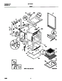 03 - Body parts for Frigidaire Range MEF356SEWA from AppliancePartsPros.com