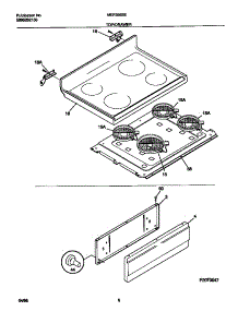 04 - Top / Drawer parts for Frigidaire Range MEF356SEWA from AppliancePartsPros.com
