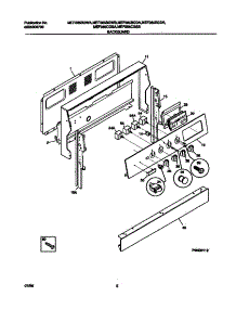 02 - Backguard parts for Frigidaire Range MEF365BGWB from AppliancePartsPros.com