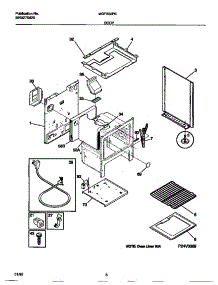 04 - Body parts for Frigidaire Range MGF300PBWD from AppliancePartsPros.com