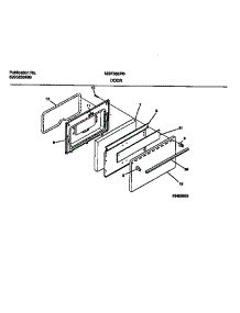 07 - Door parts for Frigidaire Range MGF300PBDB from AppliancePartsPros.com
