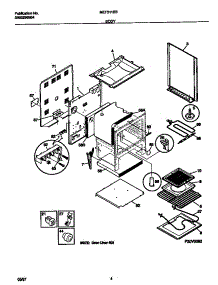 03 - Body parts for Frigidaire Range MEF311SBDG from AppliancePartsPros.com