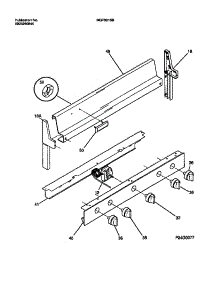 02 - Backguard parts for Frigidaire Range MGF301SBDA from AppliancePartsPros.com