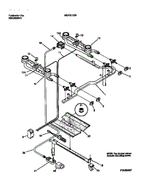 03 - Burner parts for Frigidaire Range MGF301SBDA from AppliancePartsPros.com