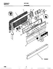 02 - Backguard parts for Frigidaire Range MEF318BBWC from AppliancePartsPros.com