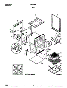 03 - Body parts for Frigidaire Range MEF318BBWC from AppliancePartsPros.com