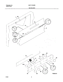 03 - Backguard parts for Frigidaire Range MEF311SBWM from AppliancePartsPros.com