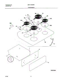 07 - Top / Drawer parts for Frigidaire Range MEF311SBWM from AppliancePartsPros.com