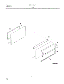 09 - Door parts for Frigidaire Range MEF311SBWM from AppliancePartsPros.com