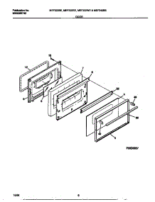 05 - Door parts for Frigidaire Range MEF322BEDB from AppliancePartsPros.com