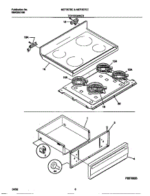 04 - Top / Drawer parts for Frigidaire Range MEF357BEDA from AppliancePartsPros.com