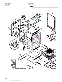 03 - Body parts for Frigidaire Range MEF365BEDA from AppliancePartsPros.com