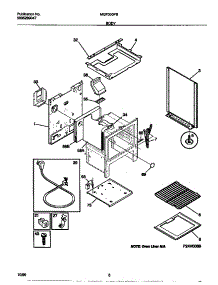 04 - Body parts for Frigidaire Range MGF300PBDE from AppliancePartsPros.com