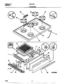 05 - Top / Drawer parts for Frigidaire Range MGF300PBDE from AppliancePartsPros.com