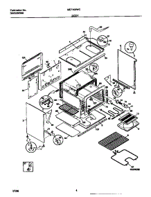 03 - Body parts for Frigidaire Range MEF402WCD3 from AppliancePartsPros.com