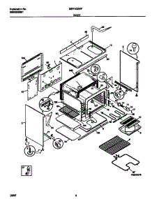 03 - Body parts for Frigidaire Range MEF402WFD1 from AppliancePartsPros.com