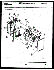 07 - Ice Door, Dispenser And Water Tank parts for Frigidaire Refrigerator 95-2497-00-03 from AppliancePartsPros.com
