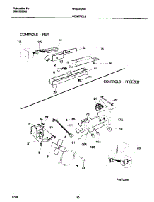 06 - Controls parts for Frigidaire Refrigerator TRS20WRHD1 from AppliancePartsPros.com