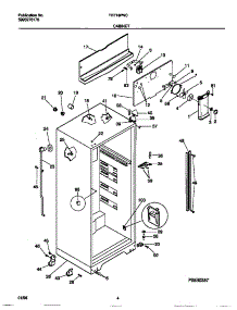 03 - Cabinet parts for Frigidaire Refrigerator TRT16PNCW2 from AppliancePartsPros.com