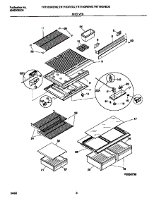 04 - Shelves / Controls parts for Frigidaire Refrigerator TRT18GRED3 from AppliancePartsPros.com
