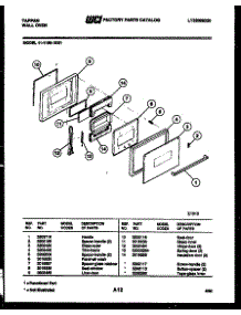 03 - Door Parts parts for Frigidaire Oven 11-1159-00-01 from AppliancePartsPros.com