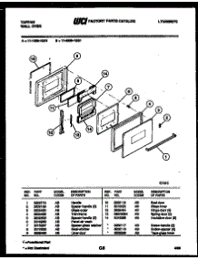 03 - Door Parts parts for Frigidaire Oven 11-1559-00-01 from AppliancePartsPros.com
