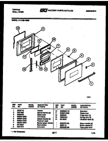 03 - Door Parts parts for Frigidaire Oven 11-1159-00-02 from AppliancePartsPros.com