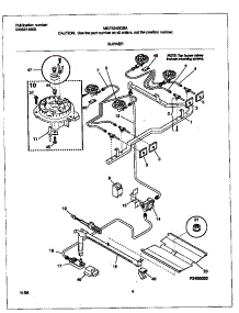 03 - Burner parts for Frigidaire Range MGF334BGBA from AppliancePartsPros.com