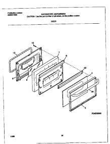 06 - Door parts for Frigidaire Range MGF334BGBA from AppliancePartsPros.com