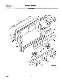 02 - Backguard parts for Frigidaire Range MGF334BGWA from AppliancePartsPros.com