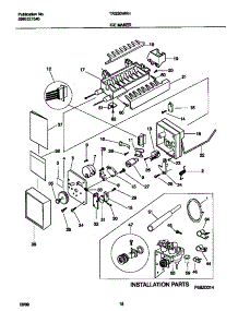 10 - Ice Maker parts for Frigidaire Refrigerator TRS20WRHW2 from AppliancePartsPros.com