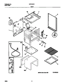 04 - Body parts for Frigidaire Range MGF345CBSC from AppliancePartsPros.com