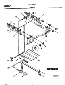03 - Burner parts for Frigidaire Range MGF345CESD from AppliancePartsPros.com