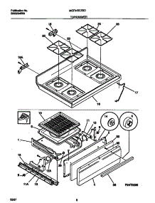 05 - Top / Drawer parts for Frigidaire Range MGF345CESD from AppliancePartsPros.com