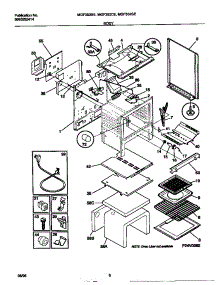 04 - Body parts for Frigidaire Range MGF352BEDA from AppliancePartsPros.com