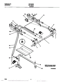 03 - Burner parts for Frigidaire Range MPF300PBDD from AppliancePartsPros.com