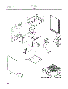 07 - Body parts for Frigidaire Range MPF300PXWJ from AppliancePartsPros.com