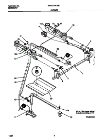 03 - Burner parts for Frigidaire Range MPF311PCWD from AppliancePartsPros.com