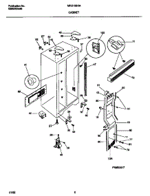 04 - Cabinet parts for Frigidaire Refrigerator MRS19BRAD2 from AppliancePartsPros.com