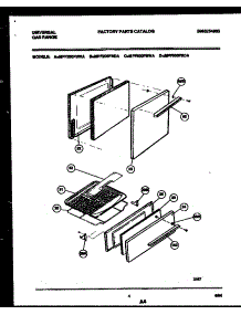 03 - Door And Broiler Drawer Parts parts for Frigidaire Range MPF500PBDA from AppliancePartsPros.com