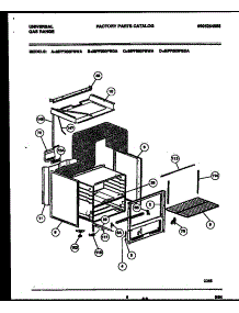 04 - Body Parts parts for Frigidaire Range MPF500PBDA from AppliancePartsPros.com