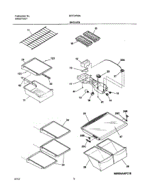 07 - Shelves parts for Frigidaire Refrigerator BRT21R6AW3 from AppliancePartsPros.com