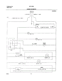 10 - Wiring Schematic parts for Frigidaire Refrigerator BRT21R6AW3 from AppliancePartsPros.com