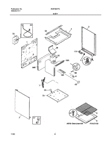 09 - Body parts for Frigidaire Range MGF303PGDG from AppliancePartsPros.com
