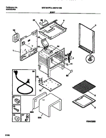05 - Body parts for Frigidaire Range MGF311SBWB from AppliancePartsPros.com