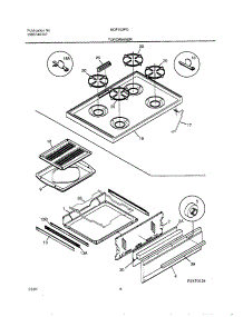 09 - Top / Drawer parts for Frigidaire Range MGF303PGWJ from AppliancePartsPros.com